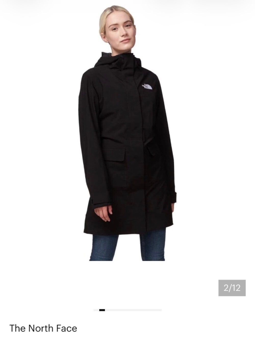 The North Face City Breeze Rain Parka Jacket II Black XS